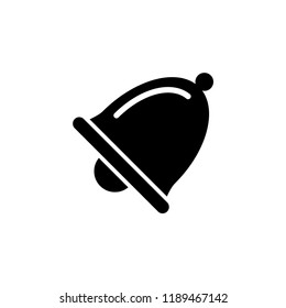Bell flat icon, vector illustration.