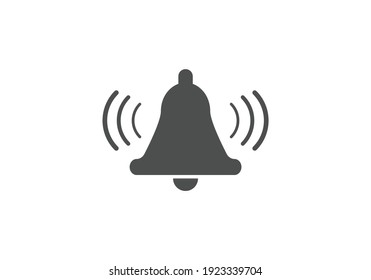 bell flat icon, vector illustration
