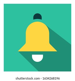 Bell flat icon vector  - ui icon vector 