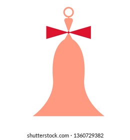 Bell flat illustration on white