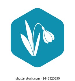 Bell flower icon. Simple illustration of bell flower vector icon for web