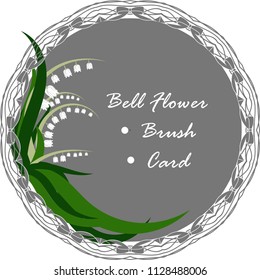 Bell Flower Invitation with Brush