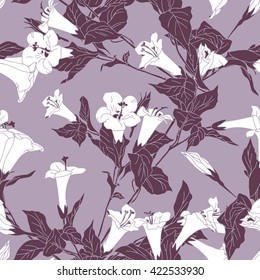 Bell Flowers Seamless Pattern