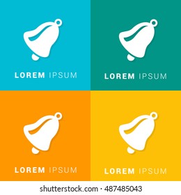 Bell Four Color Material Designed Icon / Logo