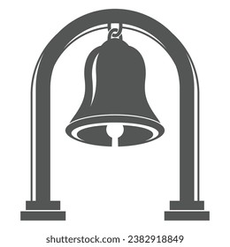 Bell and gate logo illustration vector design template.