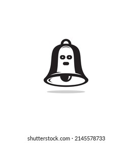 Bell and Ghost logo or icon design