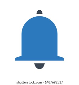 bell glyph colour vector icon