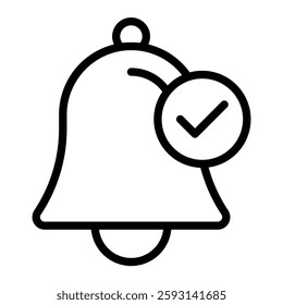 Bell Glyph Icon Design For Personal nad Commercial Use