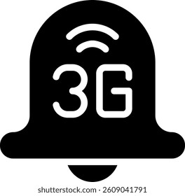 bell glyph icon illustration vector