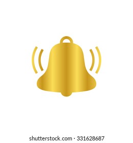 Bell - gold vector icon