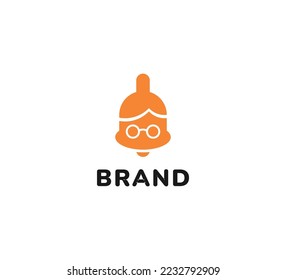 bell grandma chef logo vector