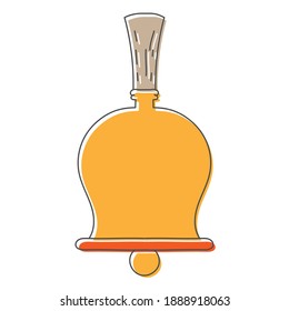 bell hand drawn design vector illustration
