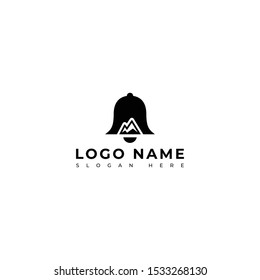 Bell hill logo design template full vector EPS 10 for use any purpose.