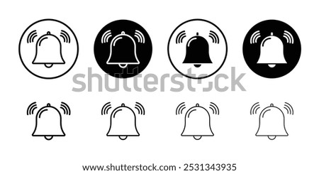 Bell icon (2) linear logo isolated