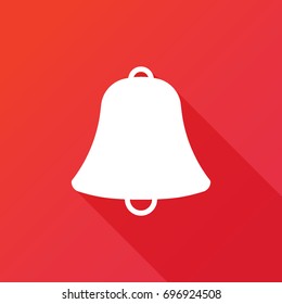 Bell icon. Alarm, alert button, call reminder, ring sound signal sign