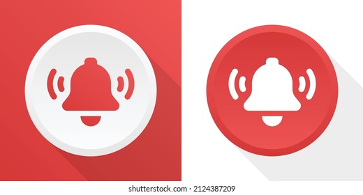 Icono de la Campana. Icono del botón de alarma de Campana en el diseño gráfico.