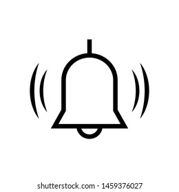 Bell Icon. Alarm Illustration As A Simple Vector & Trendy Symbol for Design and Websites, Presentation or Mobile Application.