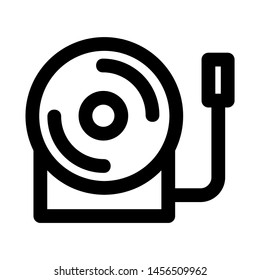 Bell icon. alarm sign isolated sign symbol vector illustration - vector 