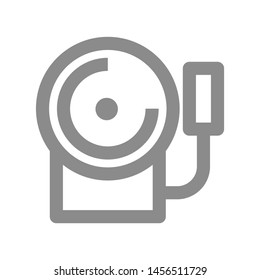 Bell icon. alarm sign isolated sign symbol vector illustration - vector 