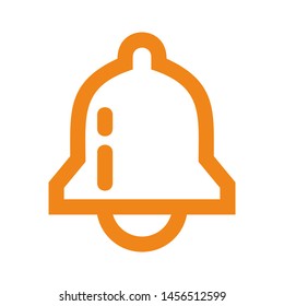 Bell icon. alarm sign isolated sign symbol vector illustration - vector 