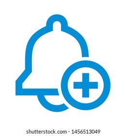 Bell icon. alarm sign isolated sign symbol vector illustration - vector 