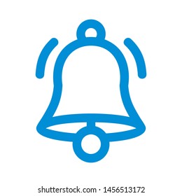 Bell icon. alarm sign isolated sign symbol vector illustration - vector 