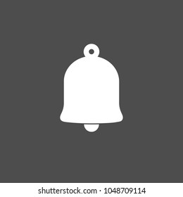 Bell icon. Alarm sign. Vector illustration. Flat design.