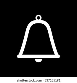 The bell icon. Alert symbol. Flat Vector illustration