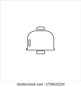 diseño vectorial de aplicación de icono de campana 