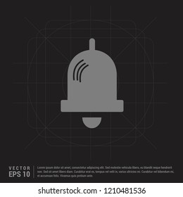 Bell Icon - Black Creative Background - Free vector icon