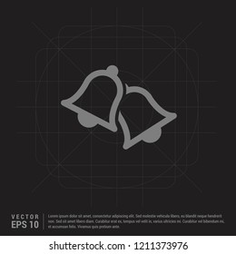 Bell Icon - Black Creative Background - Free vector icon