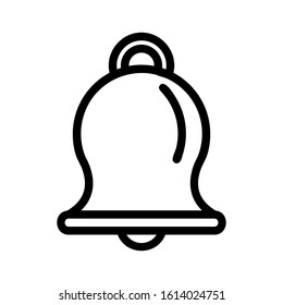 bell icon with black line style
