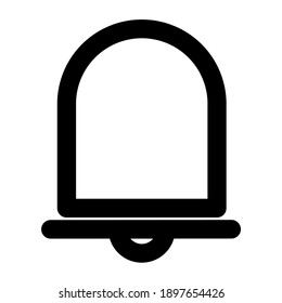 Bell icon black outline, you can use for commercial