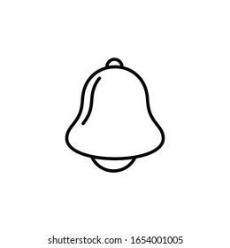 bell icon black vector illustration