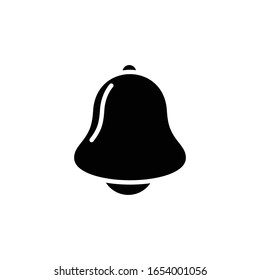 bell icon black vector illustration