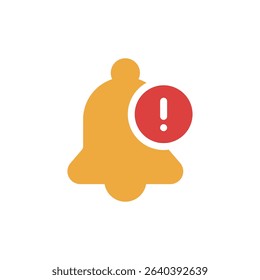 Bell icon. Black vector illustration.