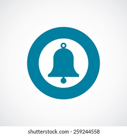 bell icon bold blue circle border, white background  