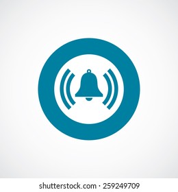 bell icon bold blue circle border, white background  