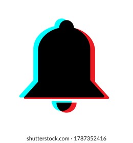 Bell Icon, Button. Social Media Vector