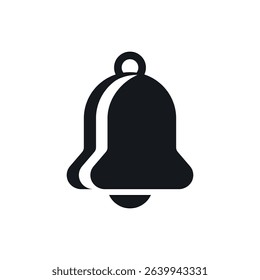 Bell icon. Colored vector illustration.