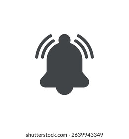 Bell icon. Colored vector illustration.