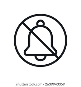 Bell icon. Colored vector illustration.
