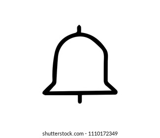 bell icon design illustration,hand drawn style design, designed for web and app