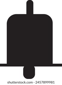 icono de campana diseño forma eps