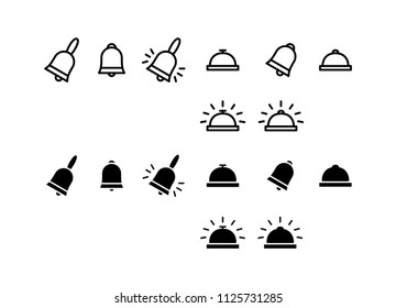 Bell Icon Design Symbol Vector Hotel Receptionist