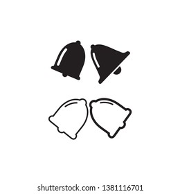 bell icon design template vector