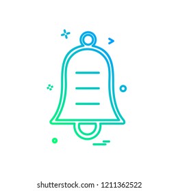 Bell icon design vector