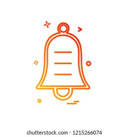 Bell icon design vector