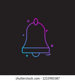 Bell icon design vector
