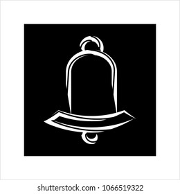 Ilustração da arte vetorial do design do ícone da campainha